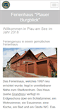 Mobile Screenshot of ferienhaus-plauer-burgblick.com